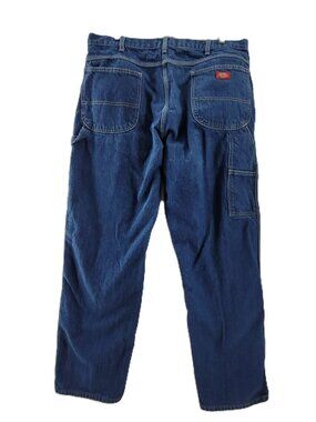 Dickies Jeans Men's 40x34 Blue Pockets Heavy Duty Carpenter Utility Work Pants